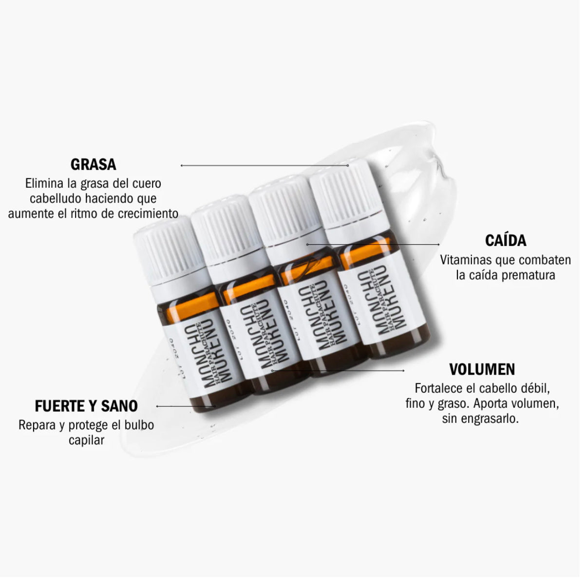 MONCHO MORENO HAIR PARACHUTE 12 AMPOLLAS