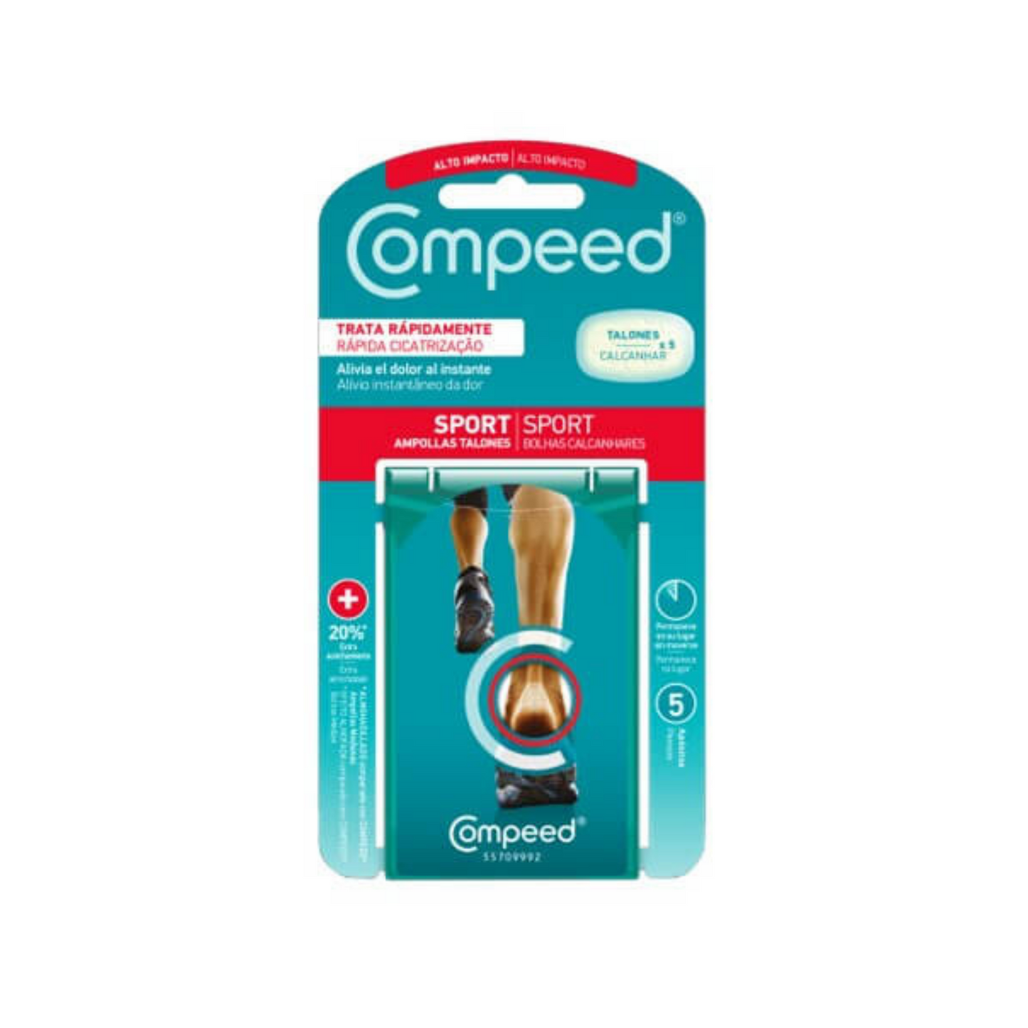 COMPEED AMPOLLAS SPORT TALONES 5 UNIDADES