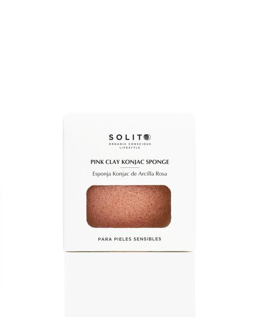 ESPONJA KONJAC DE ARCILLA ROSA SOLITO