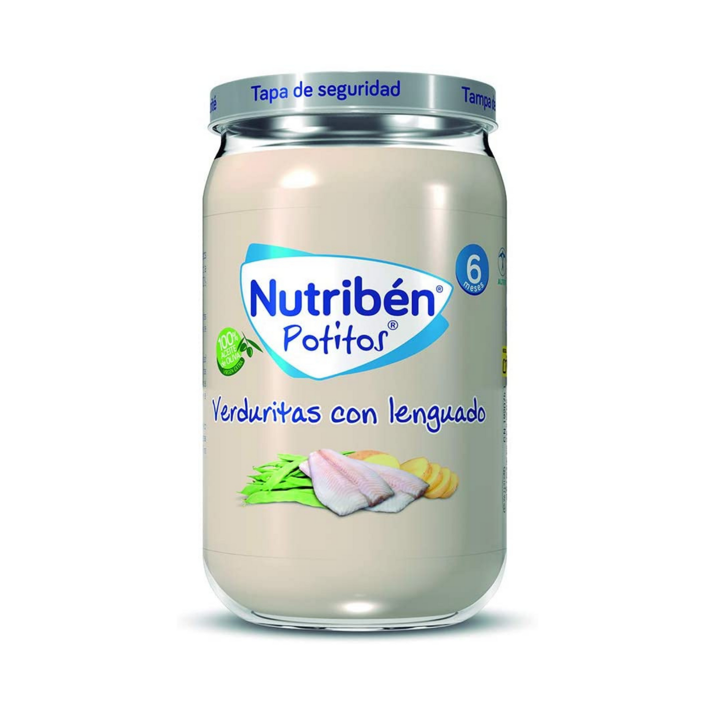 POTITO VERDURITAS CON LENGUADO 6 MESES NUTRIBÉN 235 G