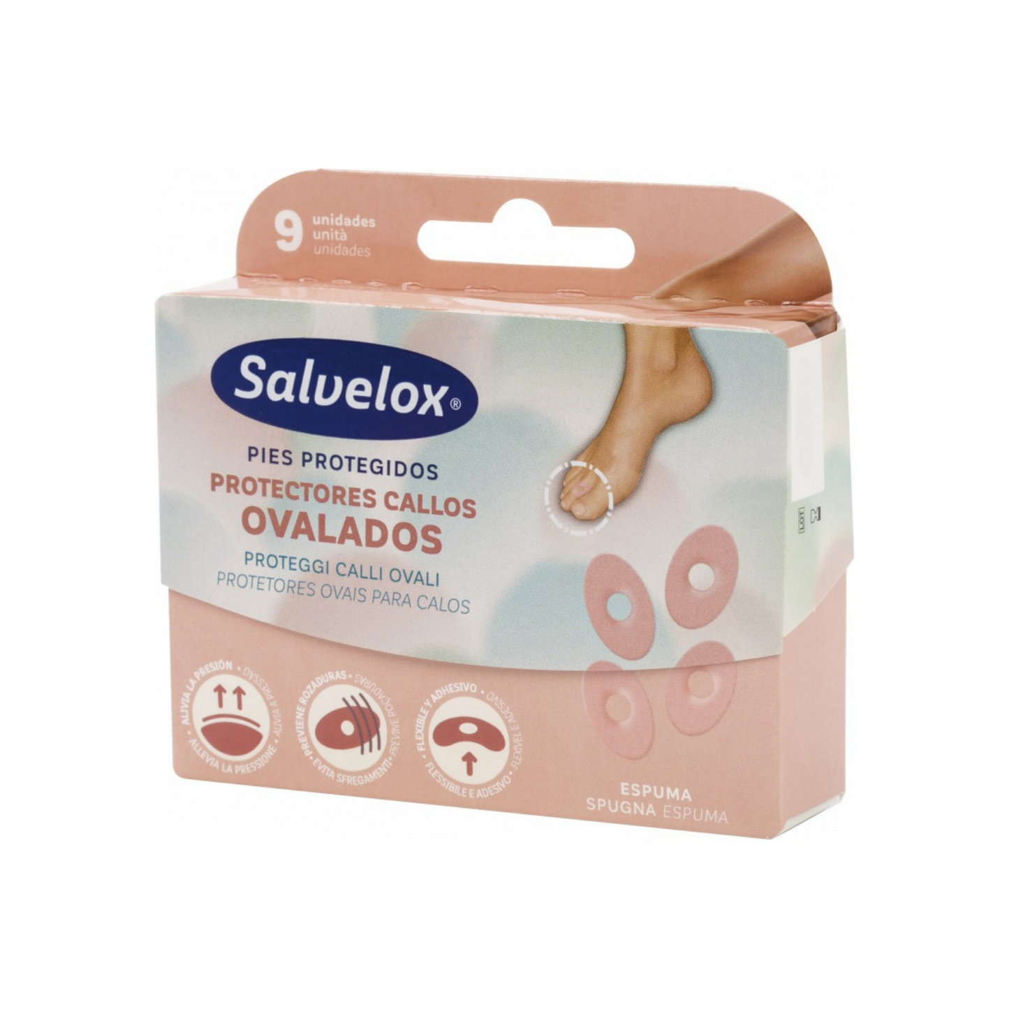 PROTECTORES PARA CALLOS OVALADOS SALVELOX 9 UNIDADES