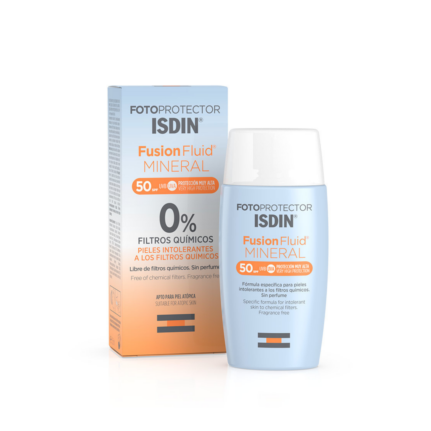 PROTECTOR SOLAR MINERAL SPF 50 FUSION FLUID ISDIN 50 ML