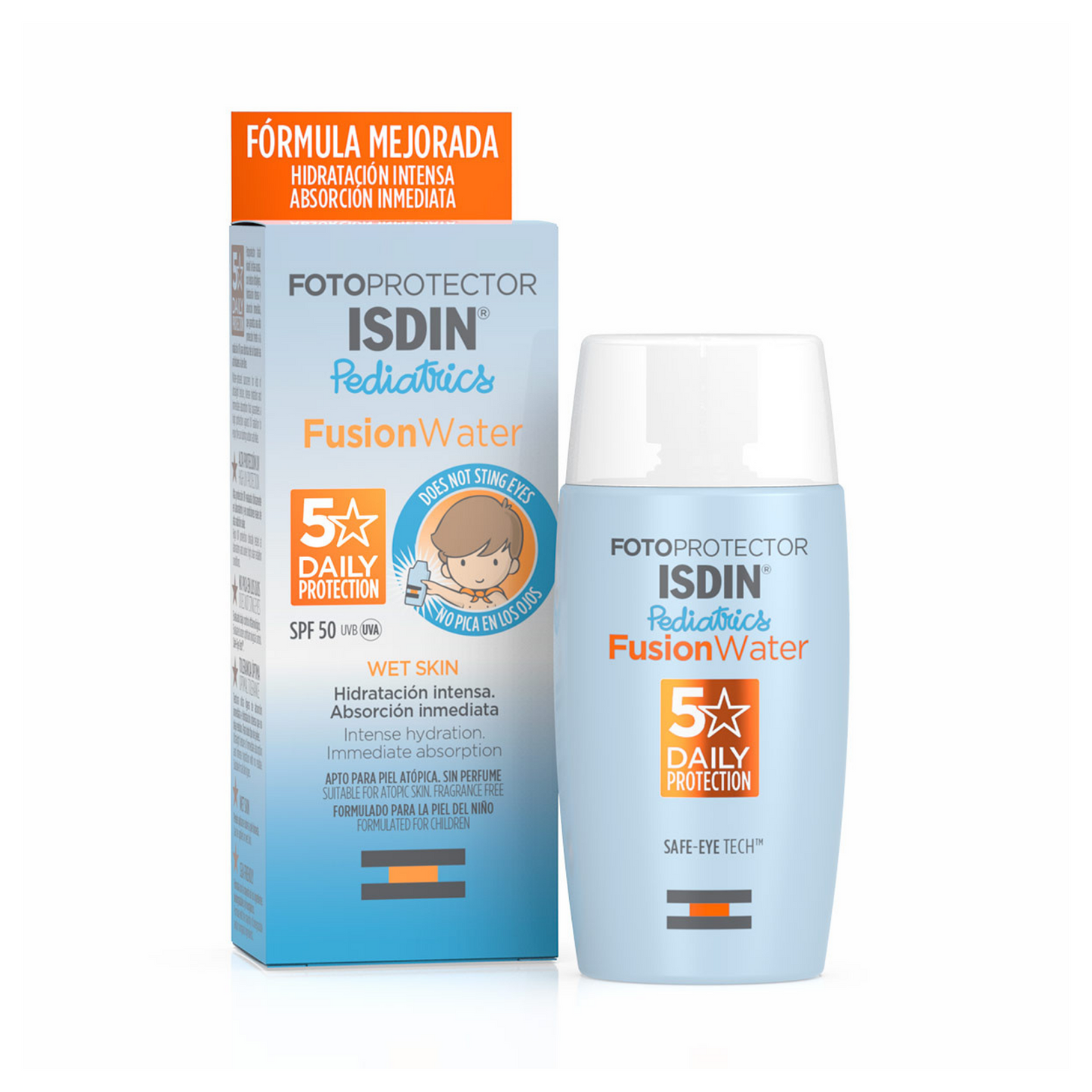 PROTECTOR SOLAR PEDIÁTRICO SPF 50 FUSION WATER ISDIN 50 ML