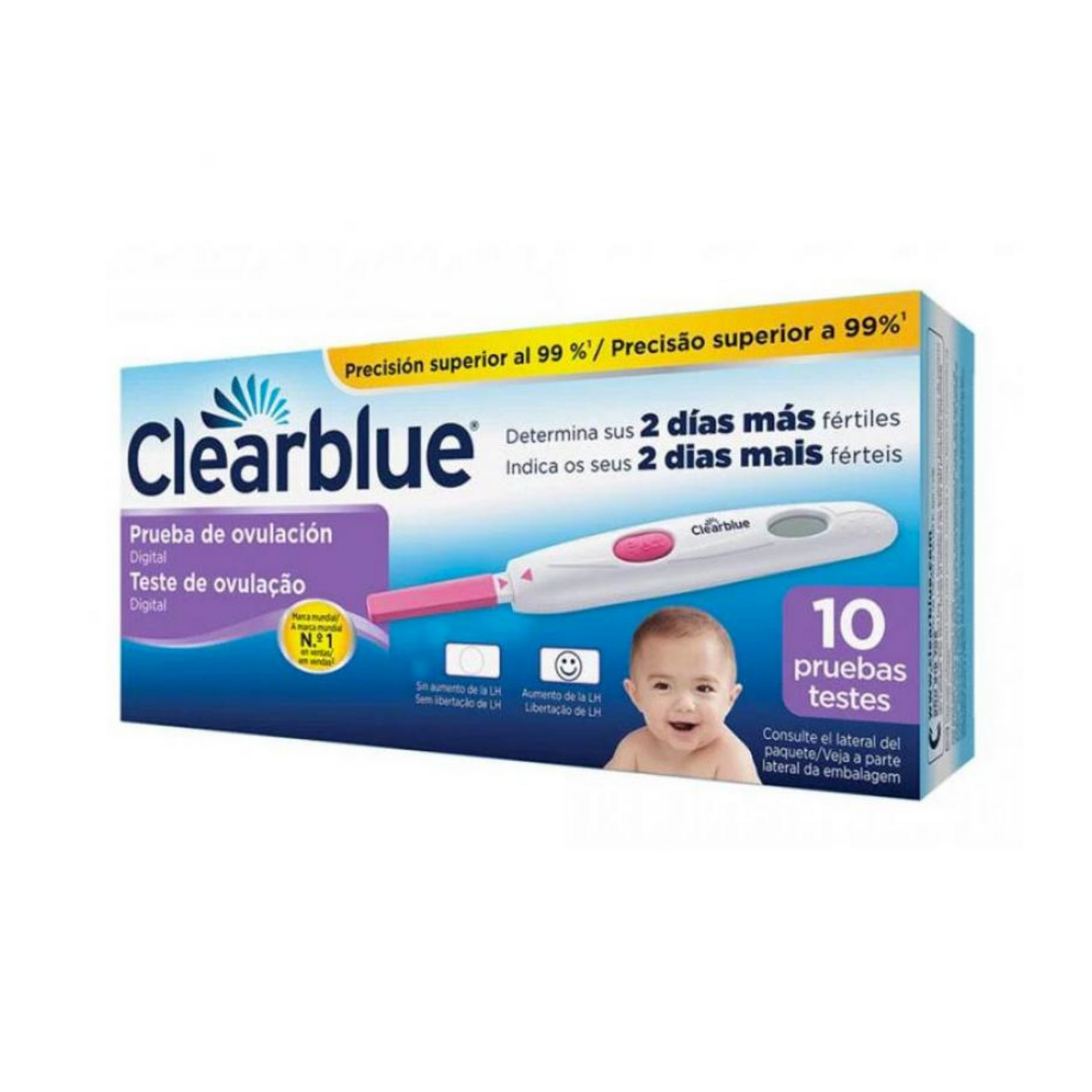 PRUEBA DE OVULACIÓN DIGITAL CLEARBLUE 10 PRUEBAS