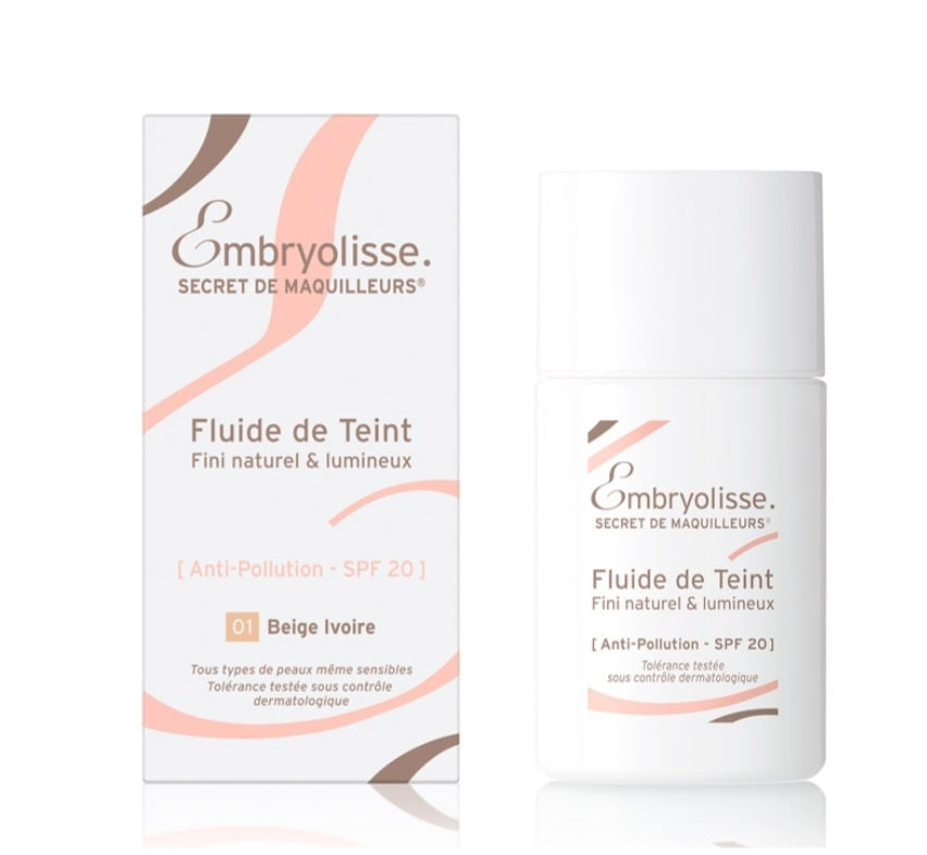 EMBRYOLISSE LIQUID FOUNDATION 01 IVOIRE BEIGE 30ML