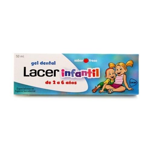 GEL DENTAL SABOR FRESA DE 2 A 6 AÑOS LACER INFANTIL 50 ML