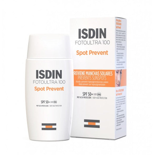 PROTECTOR SOLAR SPOT PREVENT SPF 100+ PREVENCIÓN MANCHAS FUSION FLUID ISDIN 50 ML
