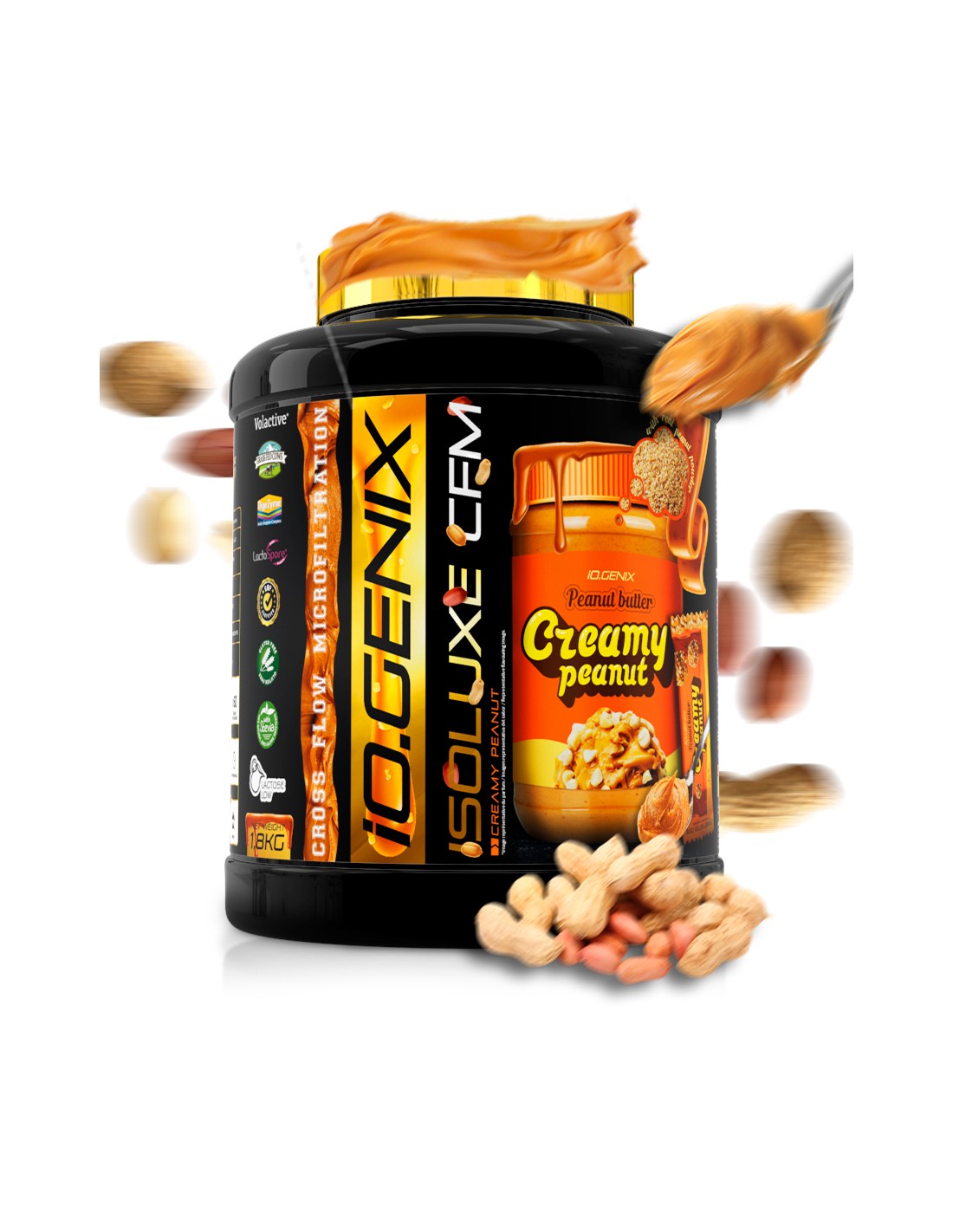 IO GENIX ISOLUXE CREAMY PEANUT 900G