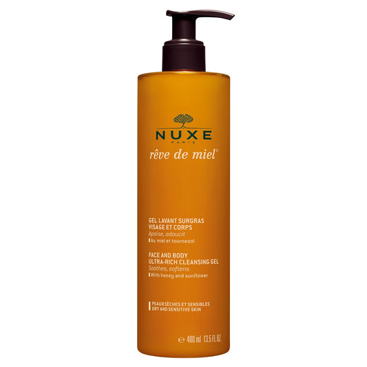 NUXE REVE DE MIEL DUPLO GEL LAVANT SURGAS VISAGE ET CORPS ;400ML