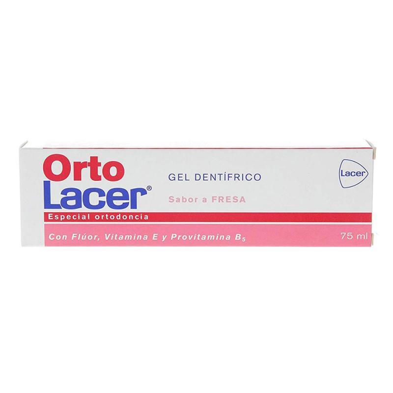 GEL DENTÍFRICO ORTODONCÍA SABOR FRESA ORTO LACER 75 ML