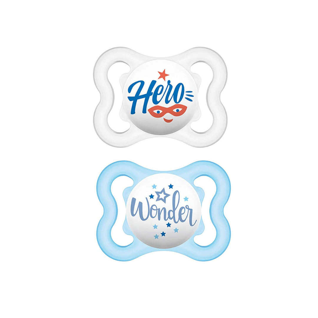 CHUPETE SILICONA 0-6 MESES AIR MUM MODELO WONDER HERO 2 UDS.
