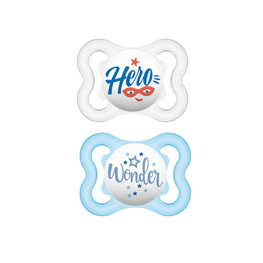 CHUPETE SILICONA 0-6 MESES AIR MUM MODELO WONDER HERO 2 UDS.