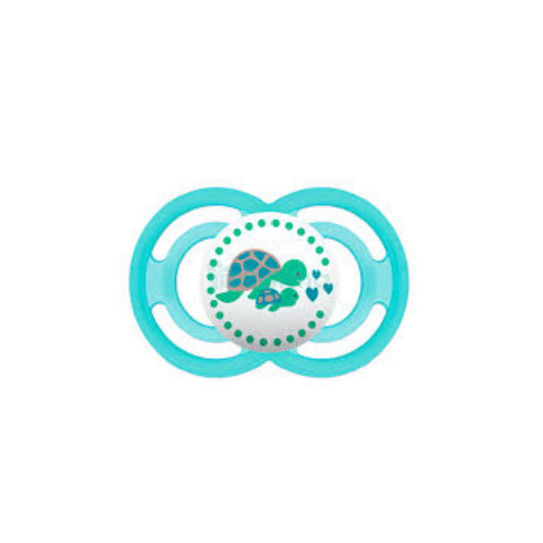 CHUPETE SILICONA +6 MESES PERFECT MUM TORTUGAS