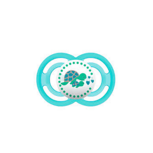 CHUPETE SILICONA +6 MESES PERFECT MUM TORTUGAS