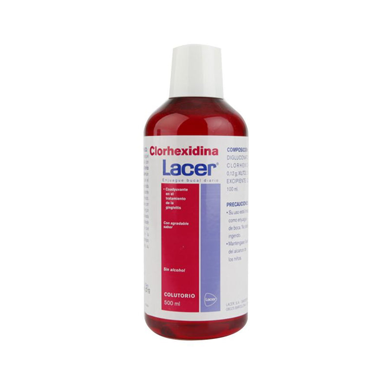 COLUTORIO GINGIVITIS CLORHEXIDINA 0,12% LACER 500 ML