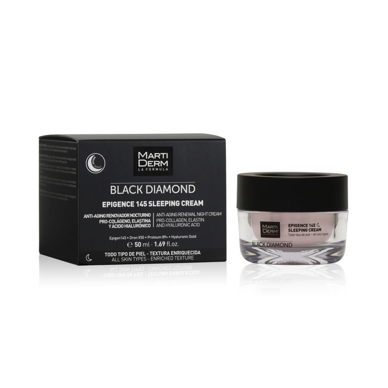 CREMA DE NOCHE BLACK DIAMOND EPIGENCE 145 RENOVADOR ANTIEDAD NOCTURNO MARTIDERM 50 ML