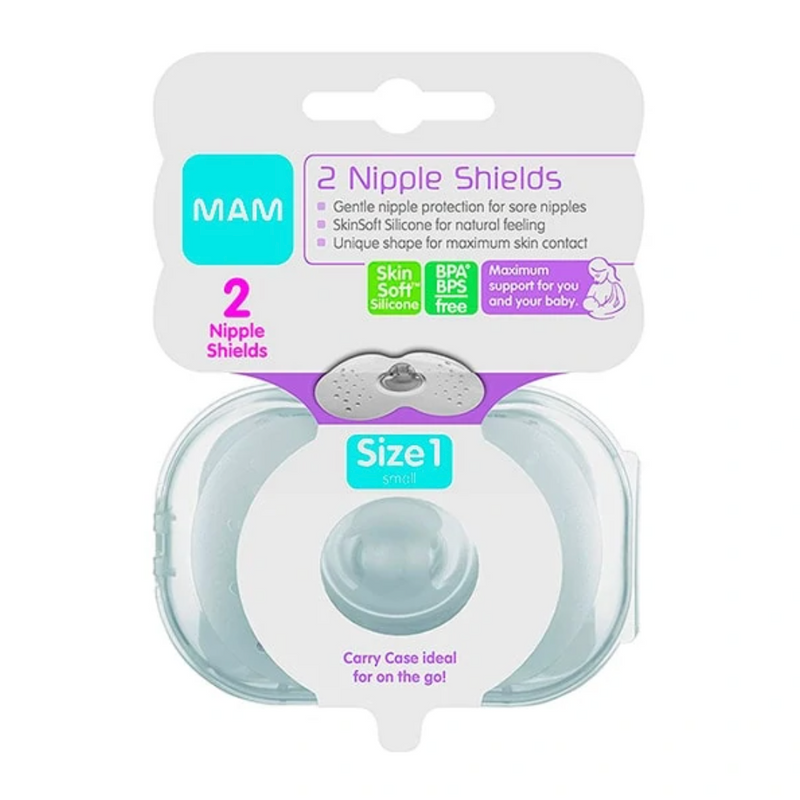 PROTECCIÓN PEZONES IRRITADOS NIPPEL SHIELDS MAM TALLA 1, 2 UDS.