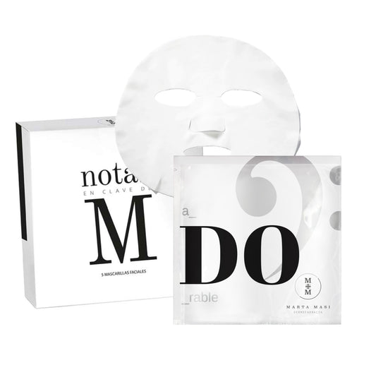 PACK 5 MASCARILLAS NOTAS EN CLAVE DE M - ADORABLE DE MARTA MASI