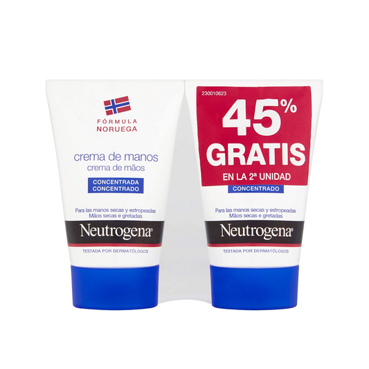 DUPLO CREMA DE MANOS CONCENTRADA NEUTROGENA 2 X 50 ML