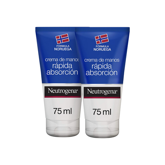 DUPLO CREMA DE MANOS RÁPIDA ABSORCIÓN NEUTROGENA 2 X 75 ML