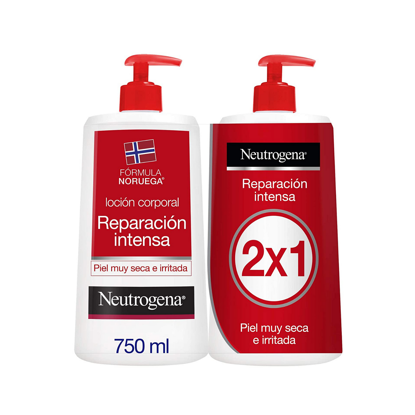 DUPLO LOCIÓN CORPORAL INTENSE REPAIR CICA NEUTROGENA 2 X 750 ML