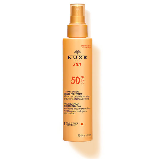 LECHE FUNDENTE EN SPRAY ROSTRO Y CUERPO SPF50 150ML NUXE