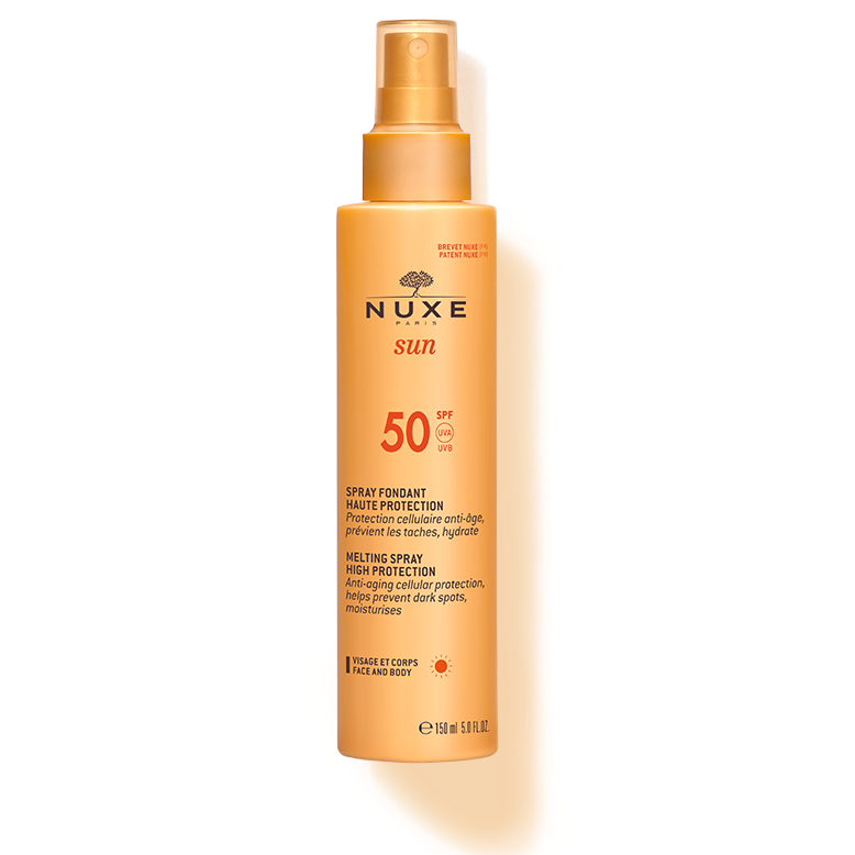 LECHE FUNDENTE EN SPRAY ROSTRO Y CUERPO SPF50 150ML NUXE