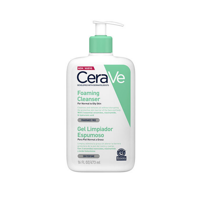 GEL LIMPIADOR ESPUMOSO PIEL NORMAL A GRASA CERAVE 236 ML