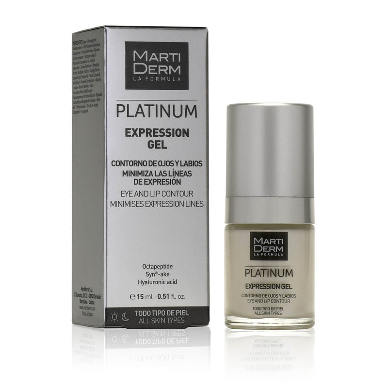 MARTIDERM PLATINUM EXPRESSION GEL CONTORNO OJOS Y LABIOS 15 ML