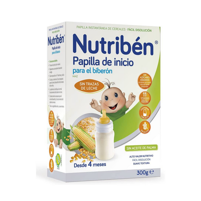 PAPILLA DE INICIO PARA EL BIBERÓN DESDE 4 MESES NUTRIBÉN 300 G