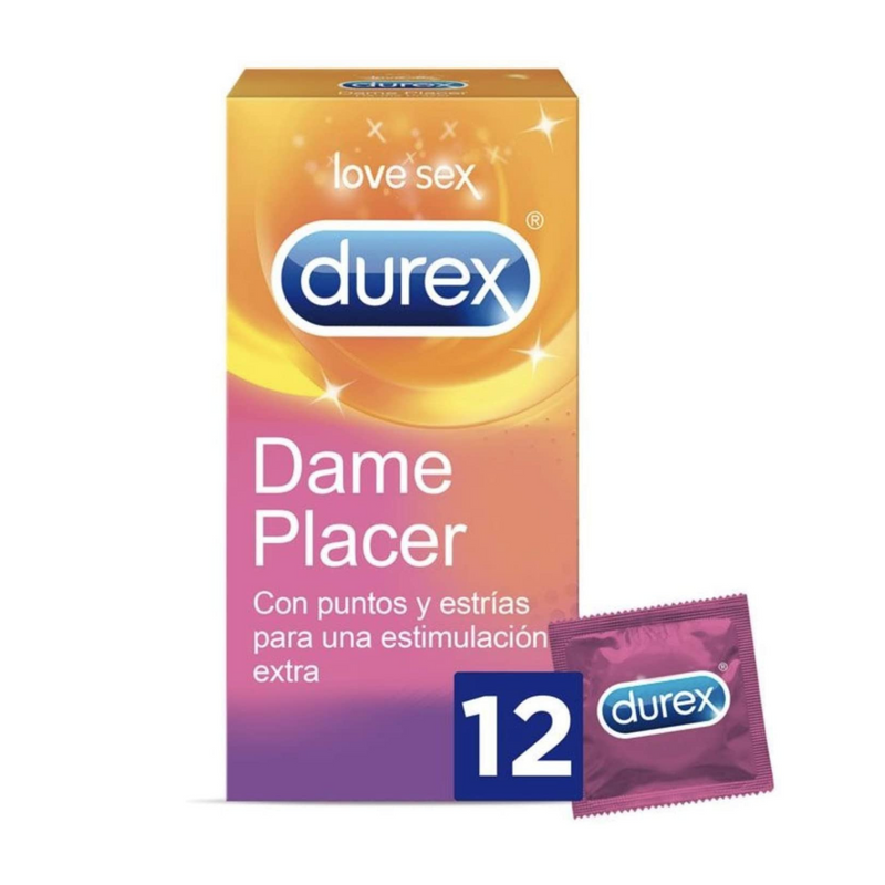 PRESERVATIVOS DAME PLACER DUREX 12 UNIDADES