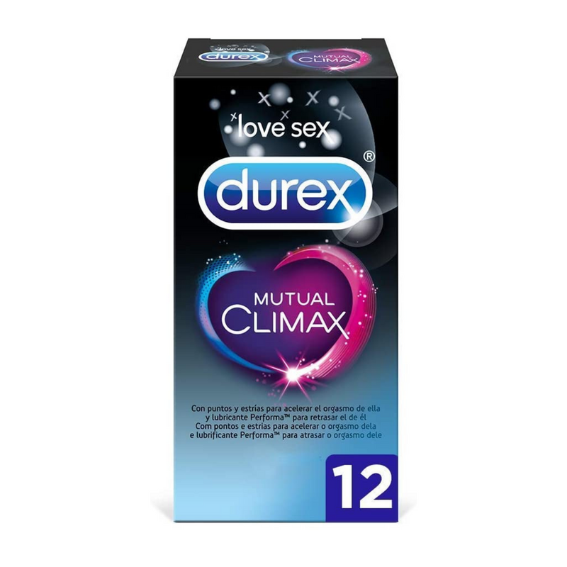 PRESERVATIVOS MUTUAL CLIMAX DUREX 12 UNIDADES