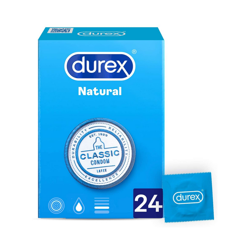 PRESERVATIVOS NATURAL DUREX 24 UNIDADES