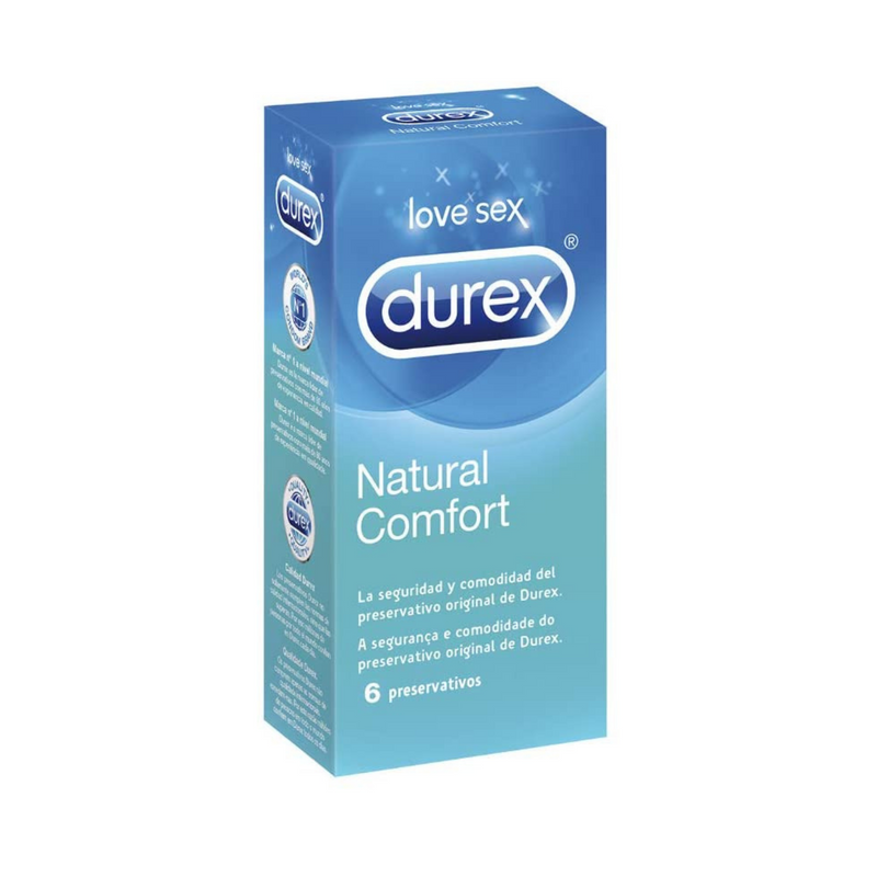 PRESERVATIVOS NATURAL DUREX 6 UNIDADES