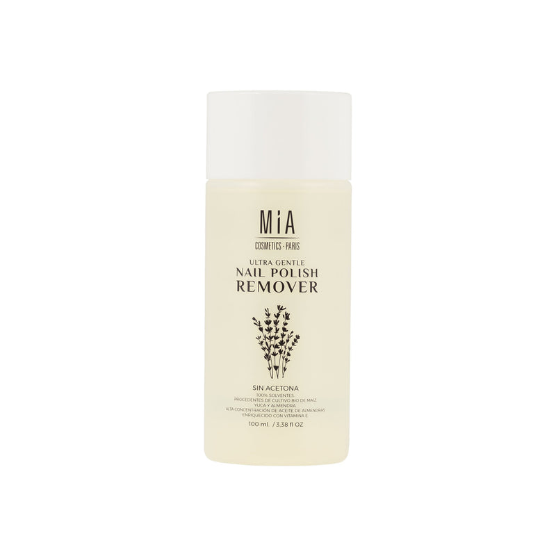 QUITAESMALTES ULTRA SUAVE SIN ACETONA NAIL POLISH REMOVER MIA 100 ML