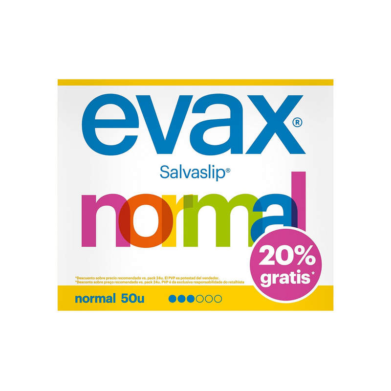 SALVASLIP NORMAL EVAX 50 UNIDADES