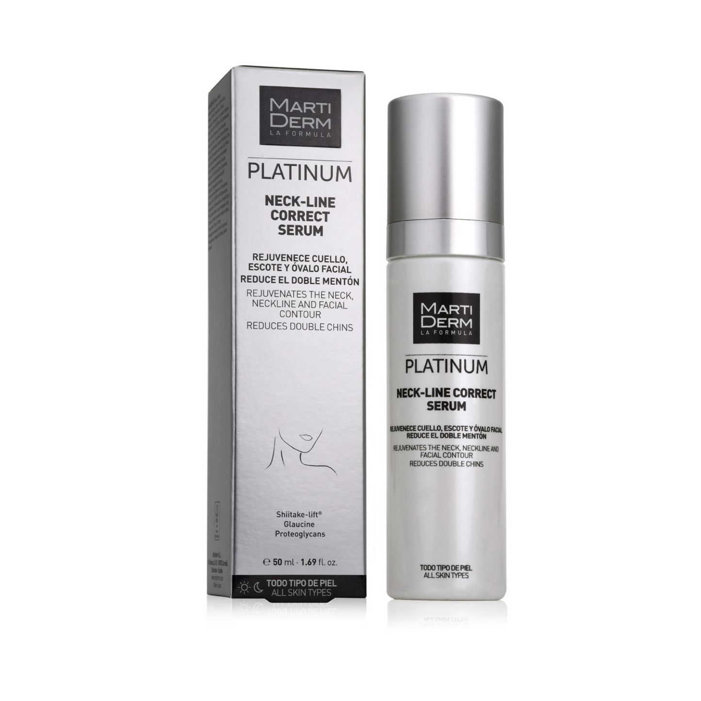 SÉRUM PLATINUM CORRECTOR CUELLO Y ESCOTE MARTIDERM 50 ML