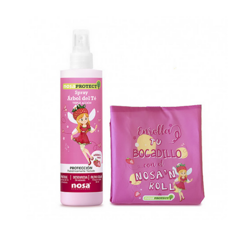 SPRAY ÁRBOL DE TÉ TRIPLE ACCIÓN FRESA + REGALO PORTA BOCADILLOS NOSAPROTECT