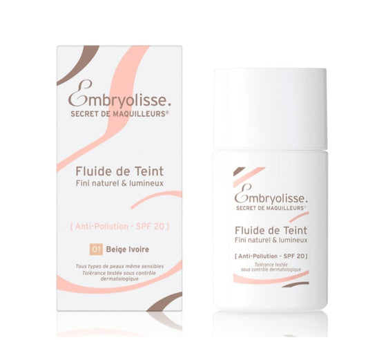 EMBRYOLISSE LIQUID FOUNDATION 01 IVOIRE BEIGE 30ML