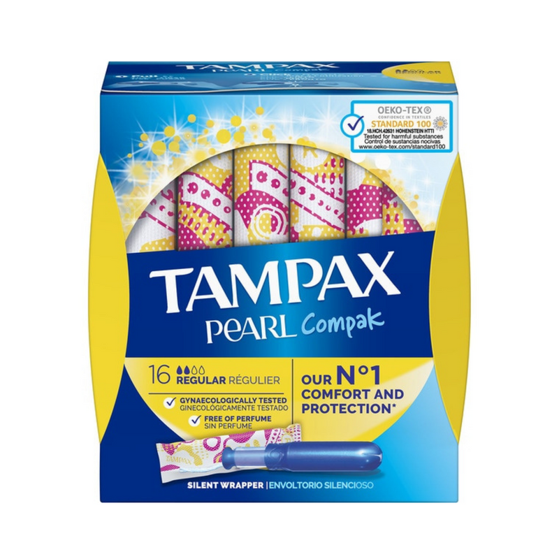 TAMPONES TAMPAX PEARL COMPAK 16 UNIDADES