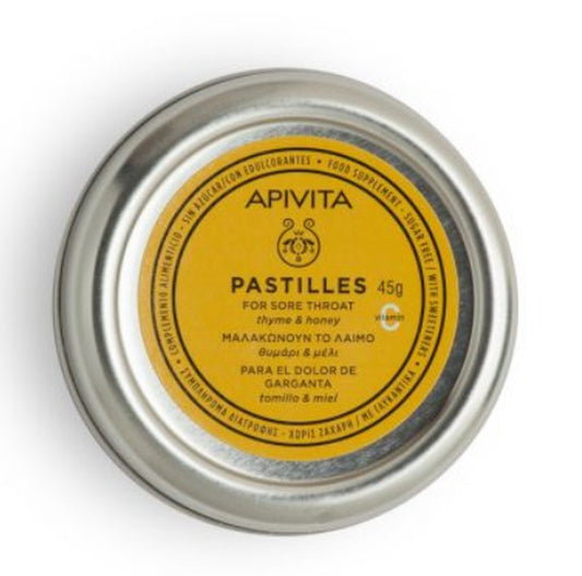 PASTILLAS TOMILLO Y MIEL APIVITA 45G
