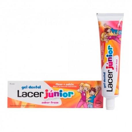 GEL DENTAL SABOR FRESA LACER JÚNIOR 75 ML + REGALO CRIATURA LUMINOSA