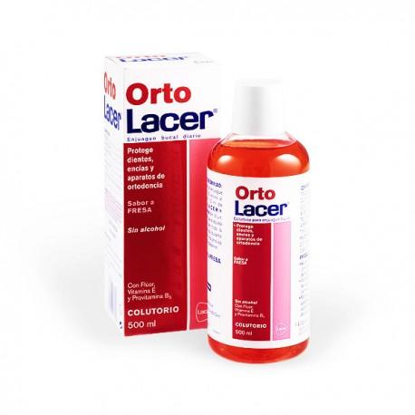 COLUTORIO ORTODONCIA SABOR FRESA ORTO LACER 500 ML