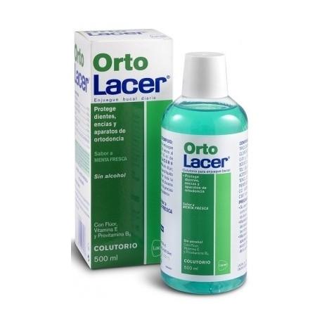 COLUTORIO ORTODONCIA SABOR MENTA ORTO LACER 500 ML